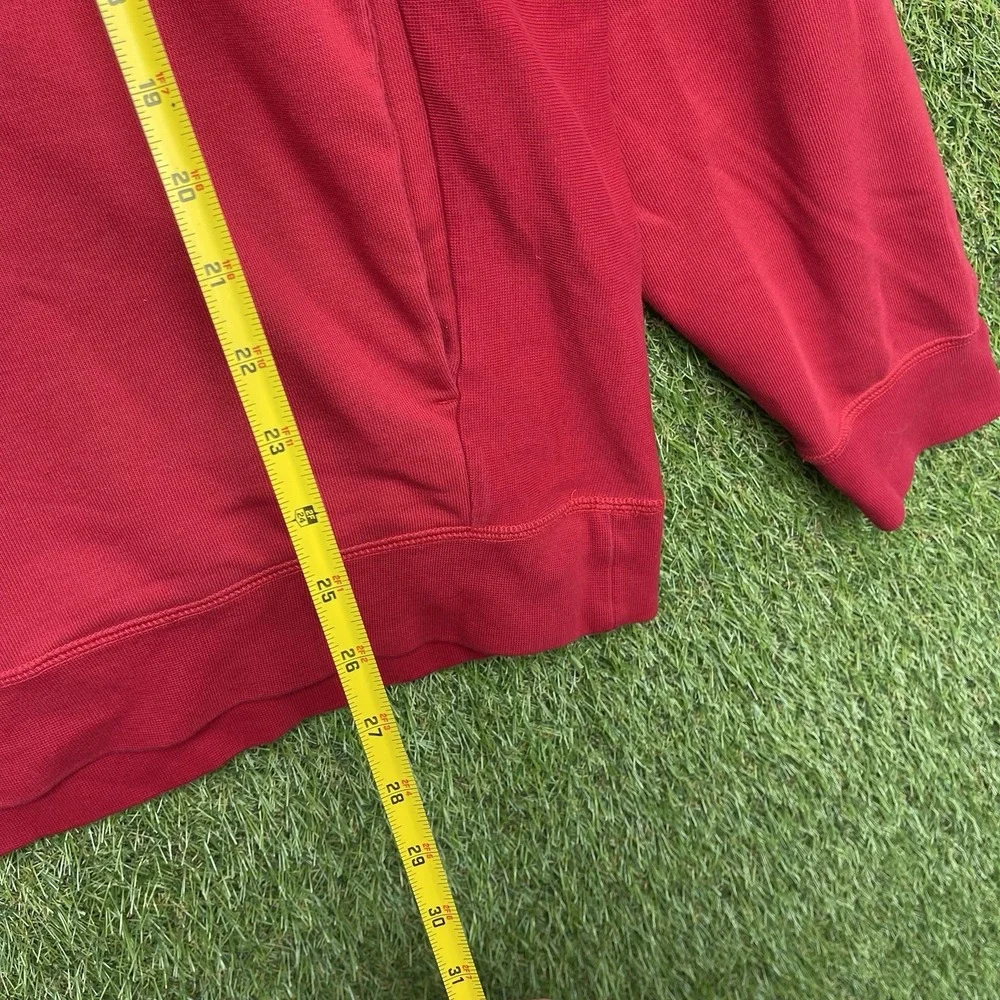 Air Jordan Hoodie Mens Large Red Fleece Hooded Sweatshirt Jumpman Logo Flight